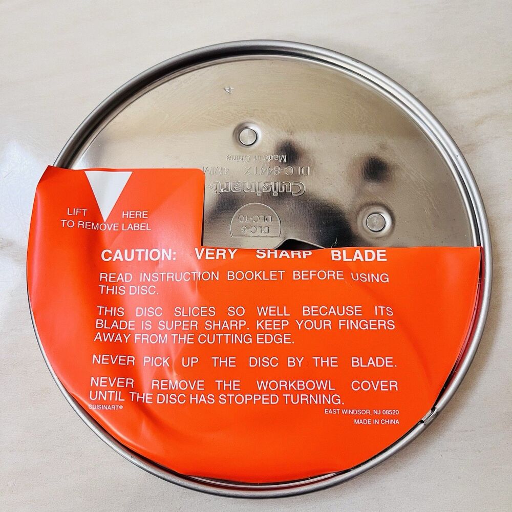 New Cuisinart Food Processor Slicing Disc DLC-844TX 4MM  DLC-8/DLC-10 Stainless